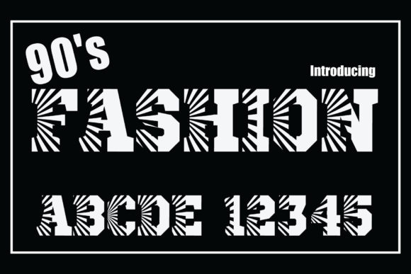 90 s Fashion Font for Handmade Creations