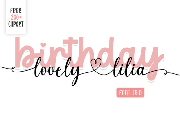 Birthday Lovely Lilia Font for Marketing Campaigns