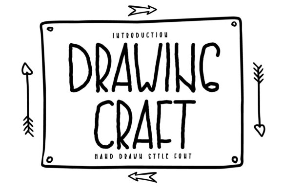Drawing Craft Font for Handmade Creations