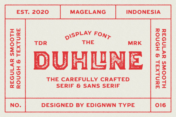 Duhline: A Versatile Font for Creative Branding