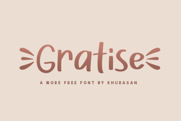 Gratise: A Modern Display Font for Web Design
