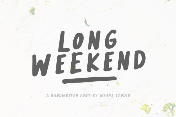 Long Weekend: A Friendly Display Font for Web Projects