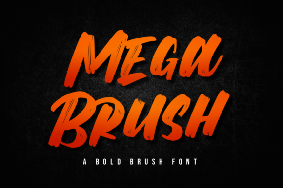 Mega Brush: A Playful Display Font for Bold Campaigns