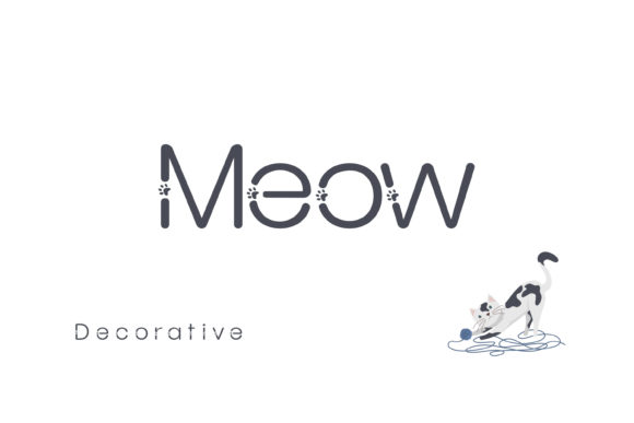 Meow Font: A Playful Display Typeface for Web Design