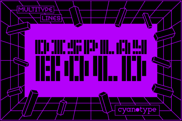 MultiType Lines Display Bold for Branding Projects