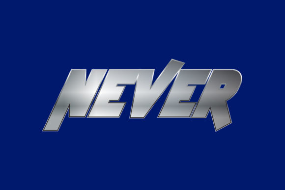 Never Font for Business Branding