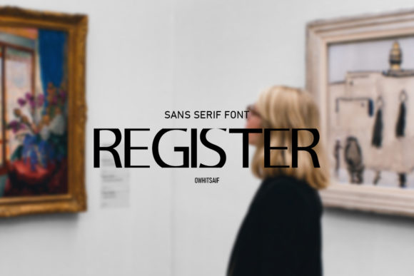 Register Font for Modern Branding Projects