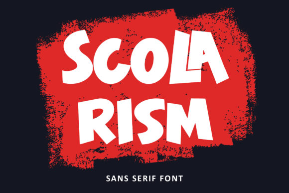 Scolarism: A Bold Display Font for Business Branding