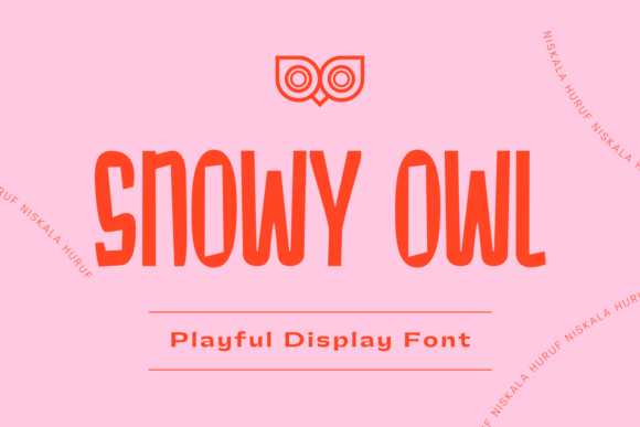 Snowy Owl Font for Web Design: A Joyful Display Typeface