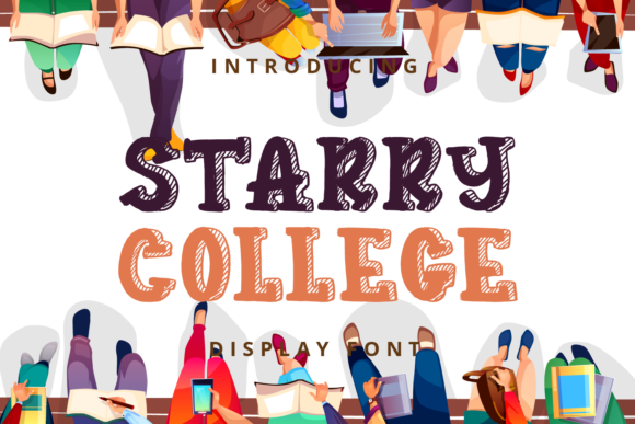 Starry College: A Playful Font for Brighter Editorial Designs