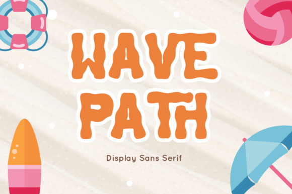 Wave Path: A Bold Display Font for Digital Creativity
