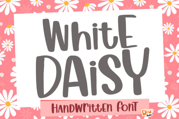 White Daisy Font for Eye-Catching Brand Content